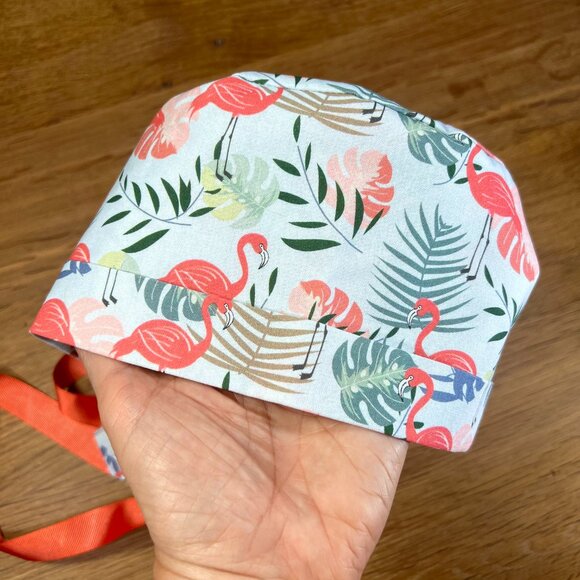 NWOT 5 Ponytail scrub caps bundle scrub hat surgical cap ponytail scrub hat - Picture 4 of 16